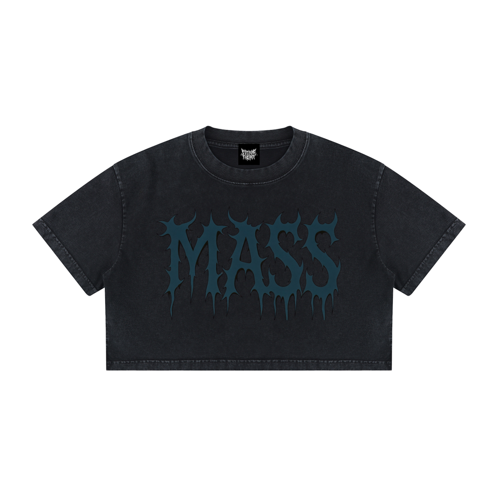 MASS  Mineral Wash Cotton Crop T-Shirt