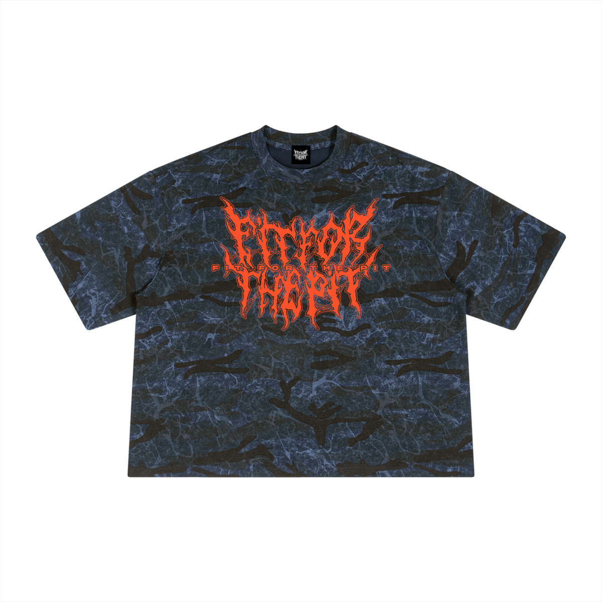 Swamp Monster Boxy Camo Print T-Shirt