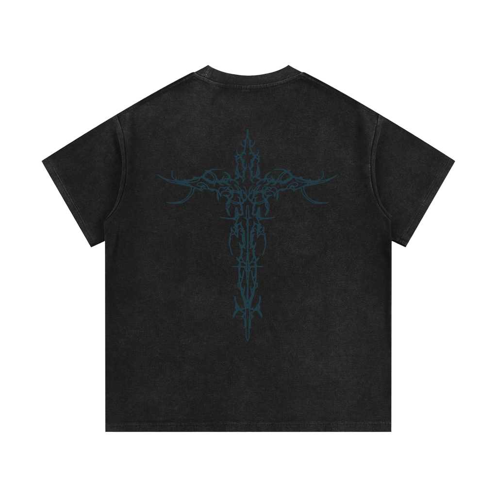 MASS Mineral Wash Waffle Knit T-Shirt