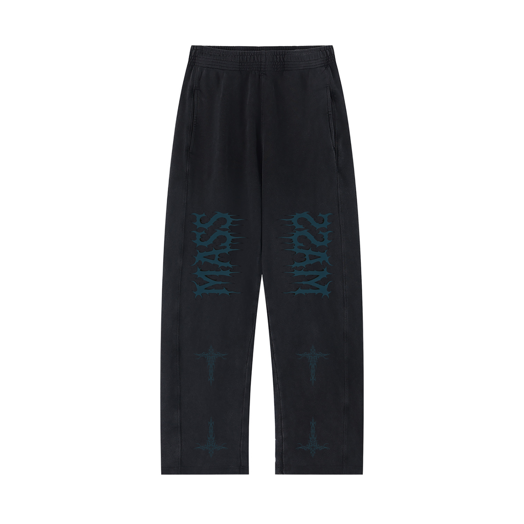 MASS Unisex Mineral Wash Straight Sweatpants