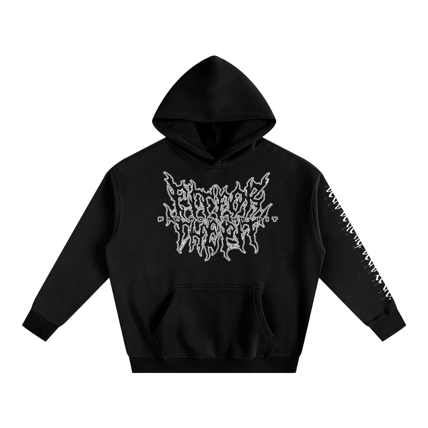 Oversize Fleeced Hoodie - FIT FOR THE PIT